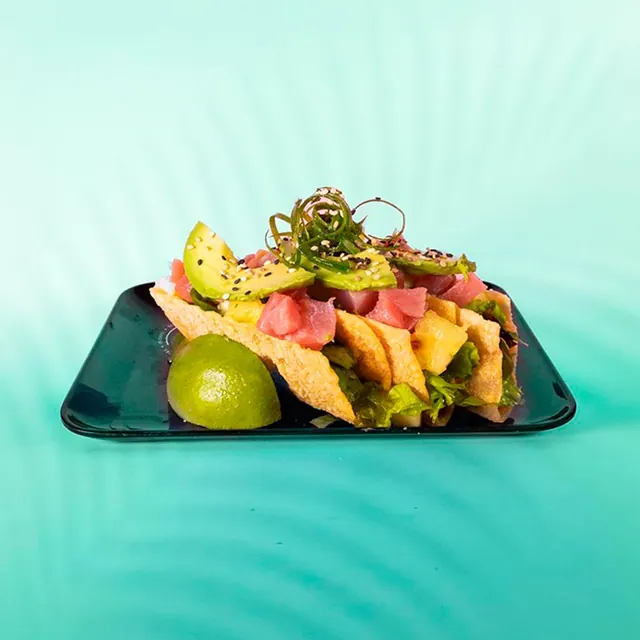 Tacos de atún rojo